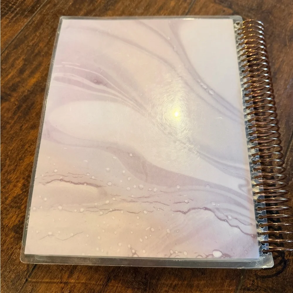 Erin Condren Marble Rose Gold Coiled LifePlanner Hourly Set
